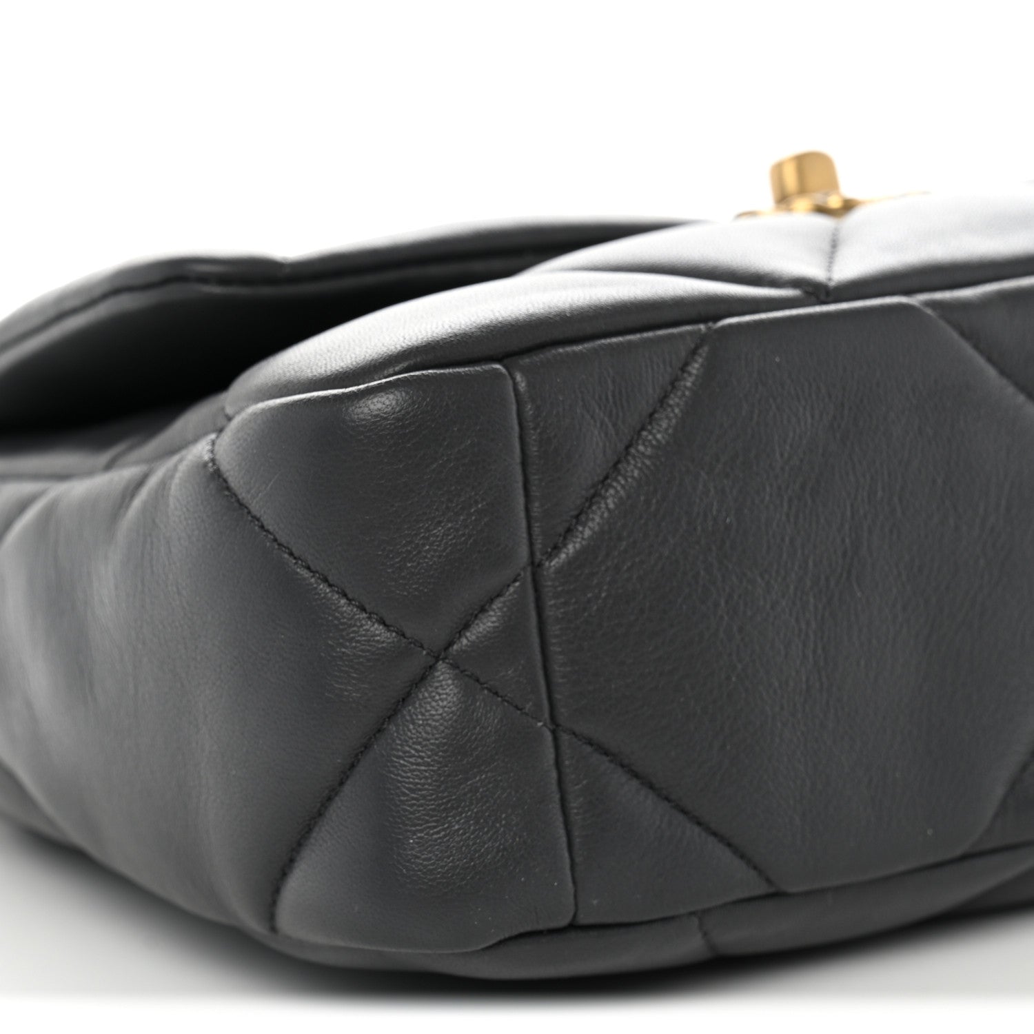 Chanel Lambskin Quilted Medium Chanel 19 Flap Dark Grey 9 of 10