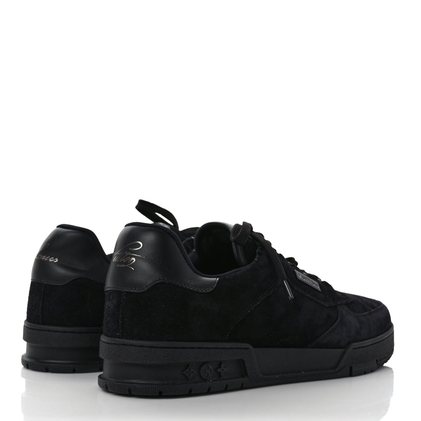 Suede Uniform Sneakers 10 Black