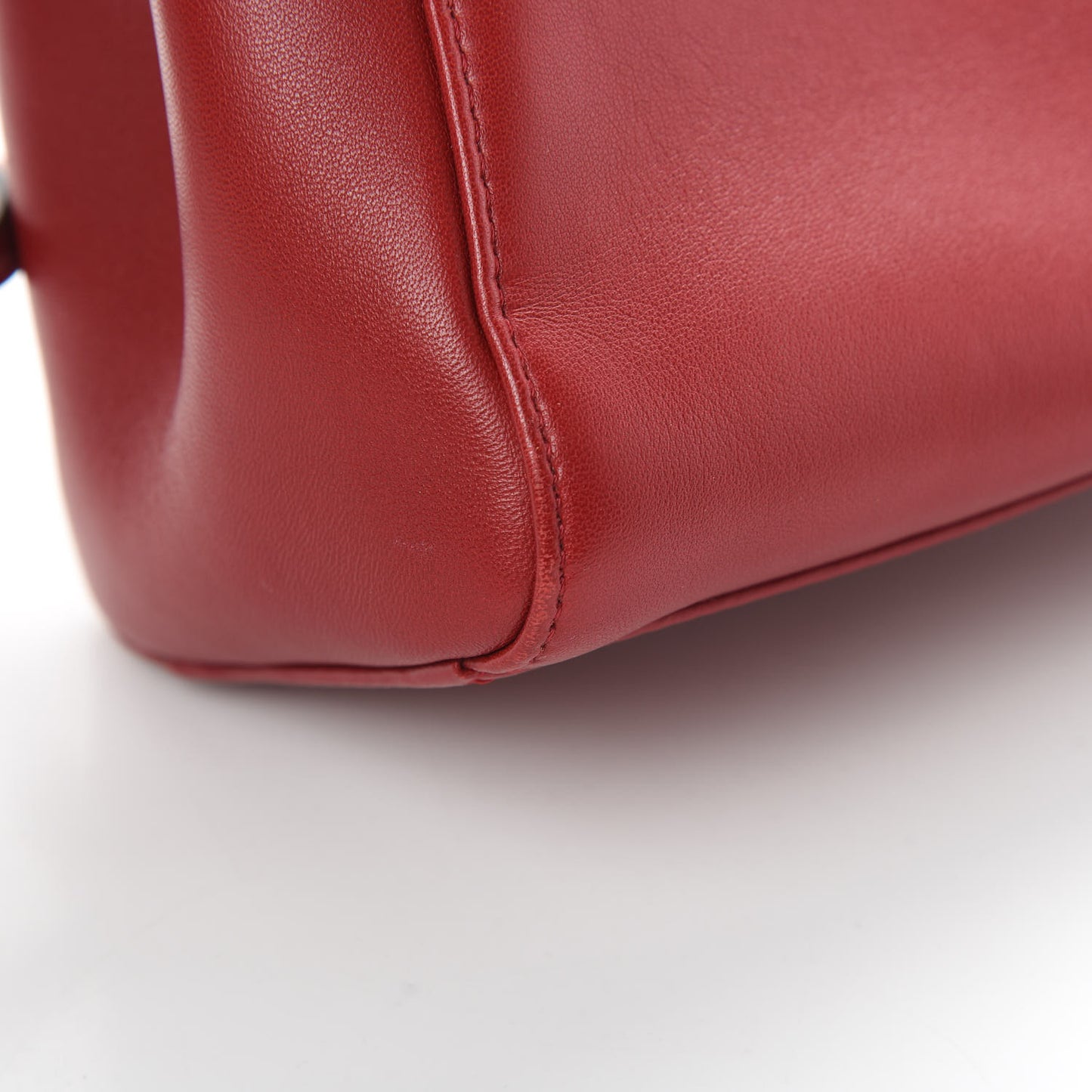 Nappa Elaphe Monster Eyes Mini Peekaboo Iconic Satchel Ruby Bois de Rose Natural