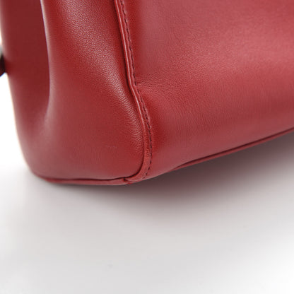 Fendi Nappa Elaphe Monster Eyes Mini Peekaboo Iconic Satchel Ruby Bois de Rose Natural 16 of 18