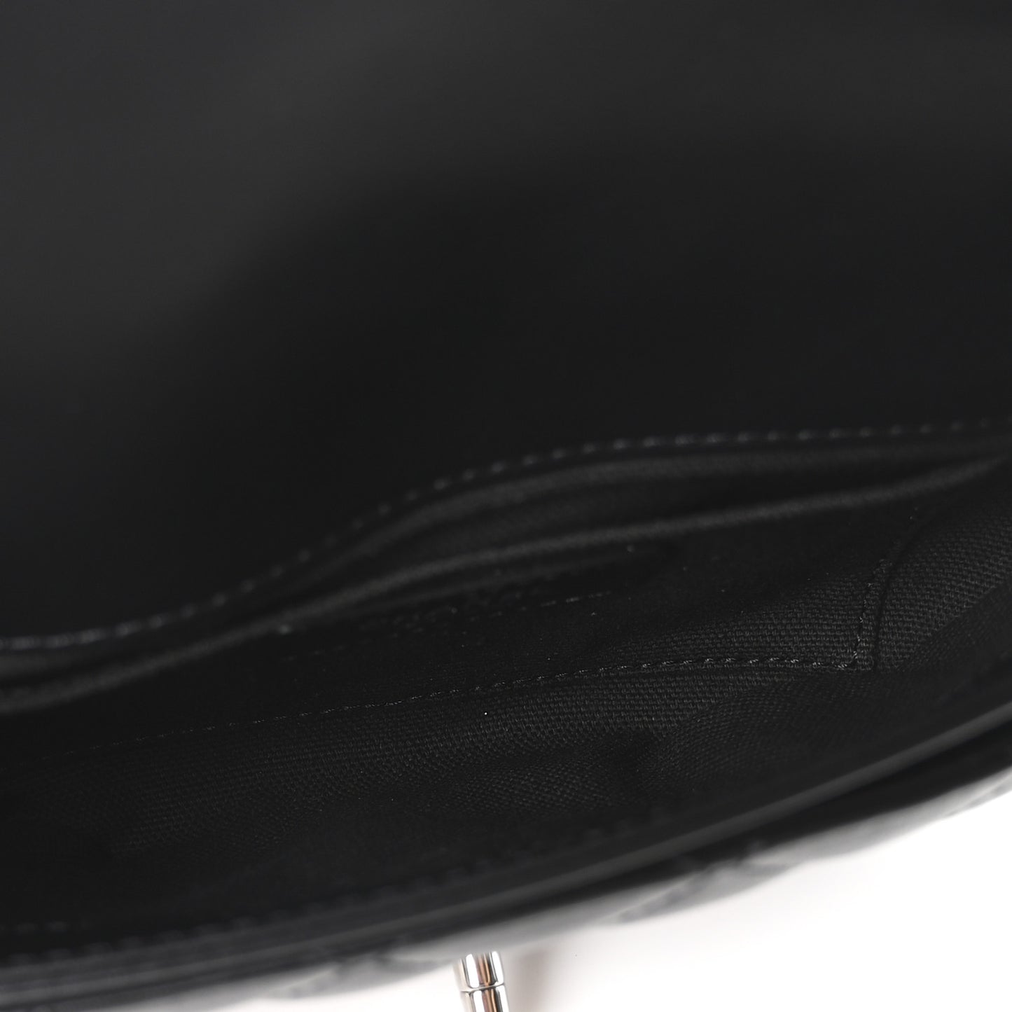Calfskin Quilted CC Uniform Flap Belt Bag Black