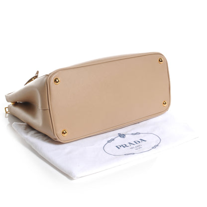 Prada Saffiano Lux Medium Tote Sabbia 4 of 10