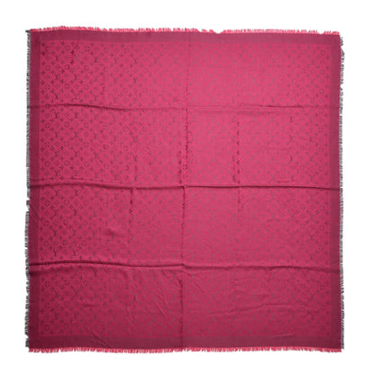 Louis Vuitton Jacquard Silk Wool Monogram Rainbow Shawl 1 of 4