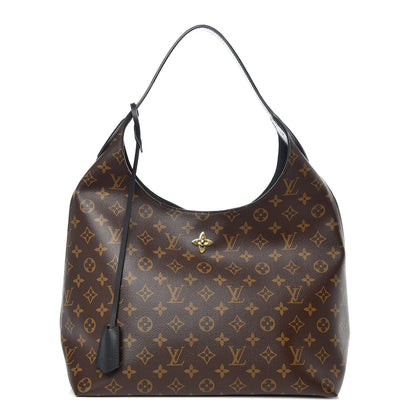 Louis Vuitton Monogram Flower Hobo Black 1 of 10