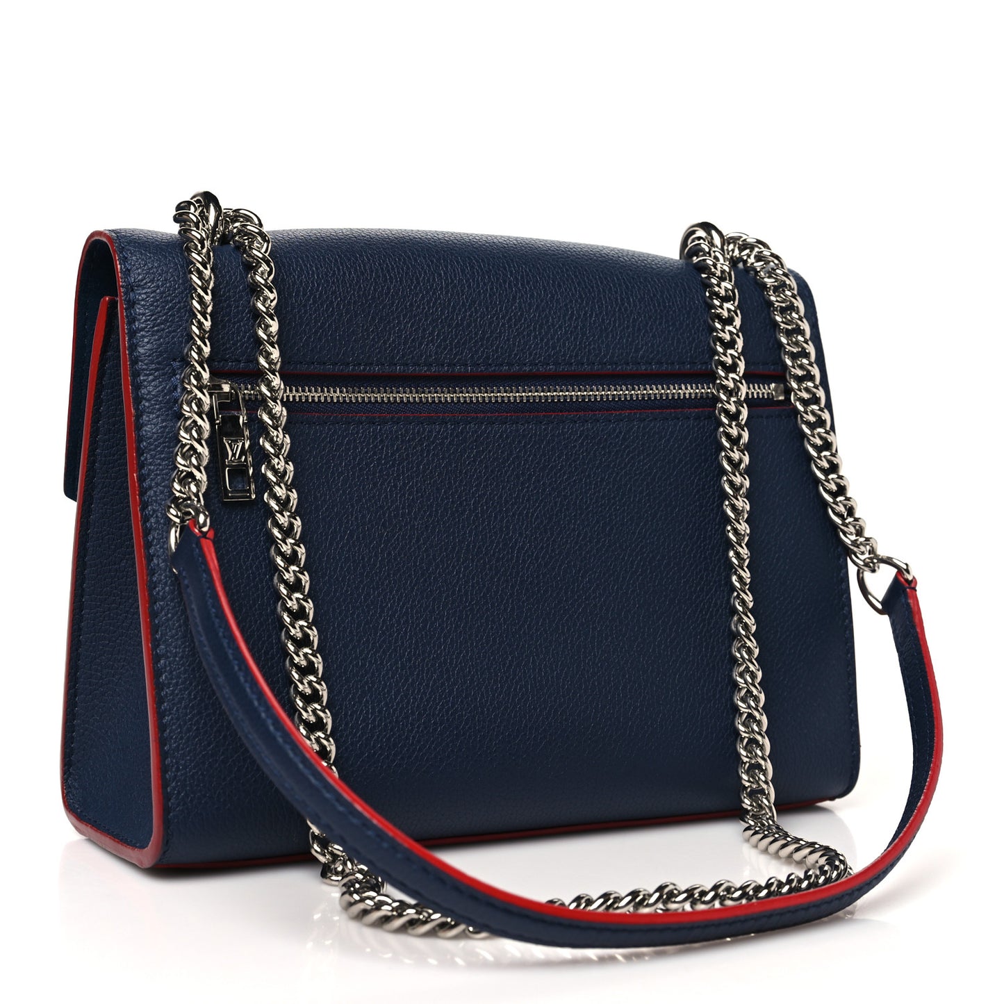 Soft Calfskin Mylockme Chain Bag BB Marine Rouge