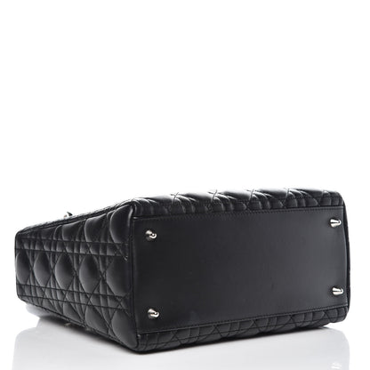 Christian Dior Lambskin Cannage Medium Lady Dior Black 4 of 16