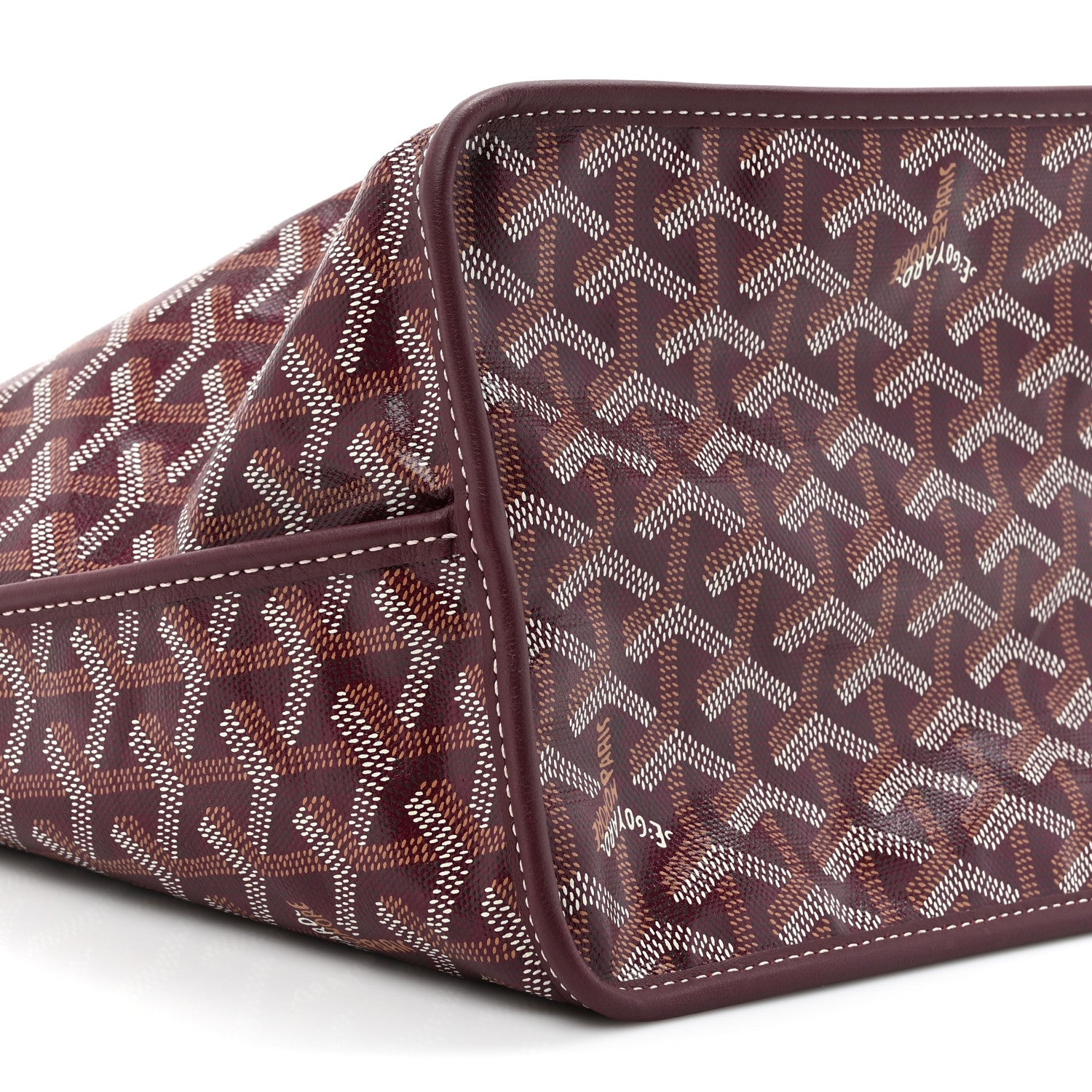 Goyard Goyardine Reversible Anjou PM Burgundy 16 of 17