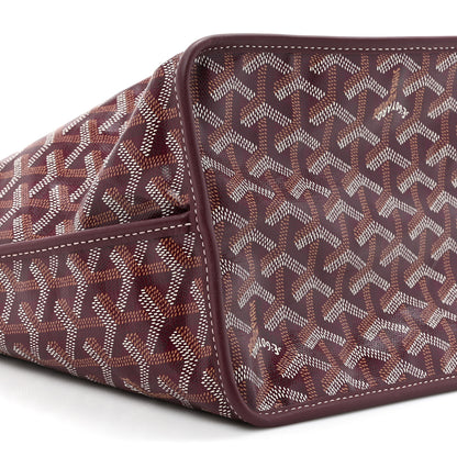 Goyard Goyardine Reversible Anjou PM Burgundy 16 of 17