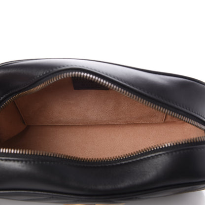 Gucci Calfskin Matelasse Small GG Marmont Chain Shoulder Bag Black 5 of 8
