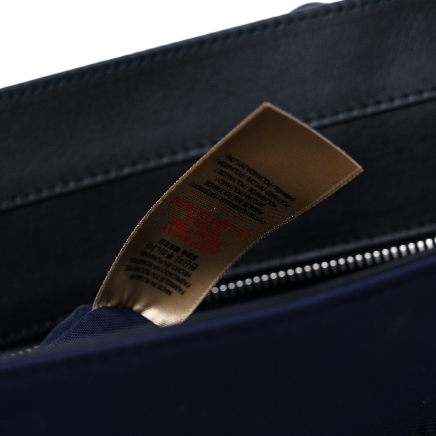 Burberry Nylon Logo Small Ardwell Tote Navy 7 of 10