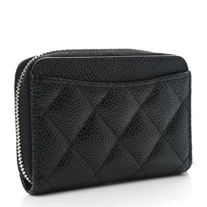 Chanel Caviar Quilted Classic Zipped Coin Purse Black 3 of 8