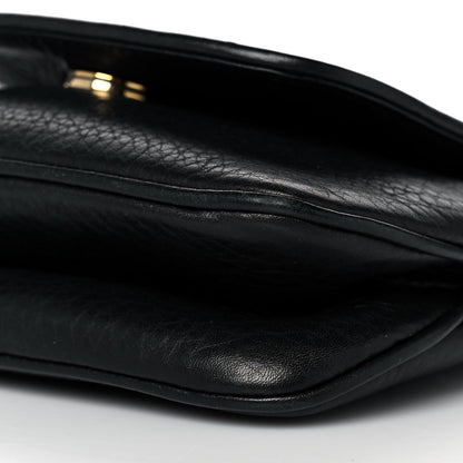 Gucci Pebbled Calfskin Small 1973 Chain Shoulder Bag Black 9 of 9
