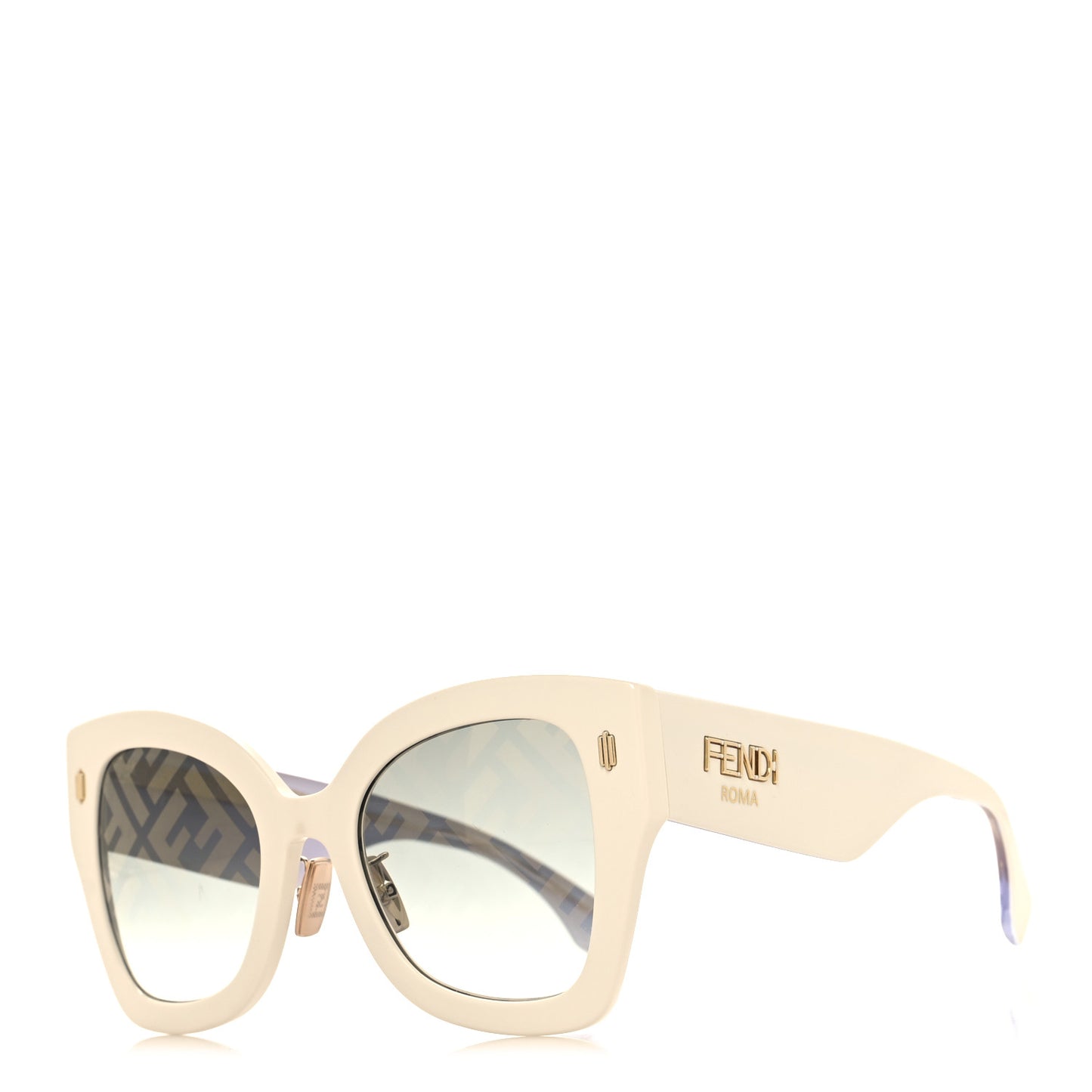 Acetate FF Sunglasses FF 0434/G/S White Gold