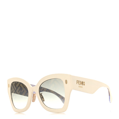 Fendi Acetate FF Sunglasses FF 0434/G/S White Gold 1 of 8