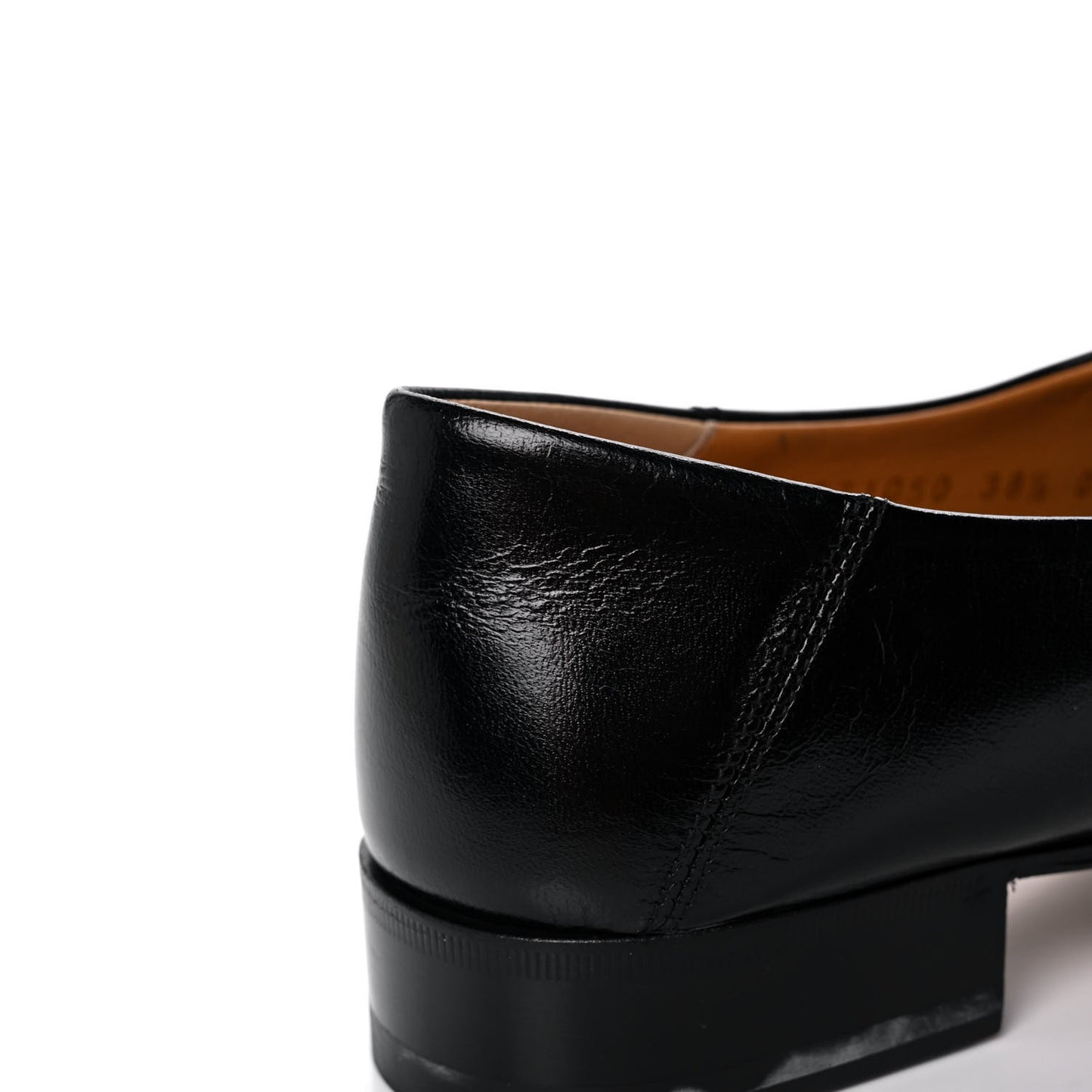 Goatskin Womens Horsebit Mid-Heel Loafers 38.5 Black