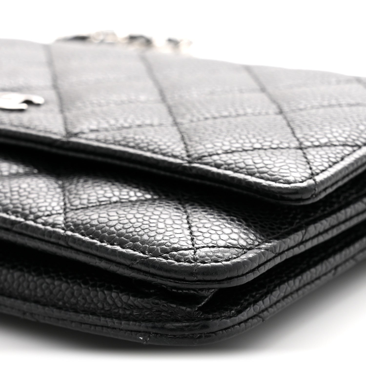 Chanel Caviar Quilted Wallet on Chain WOC Black 10 of 11