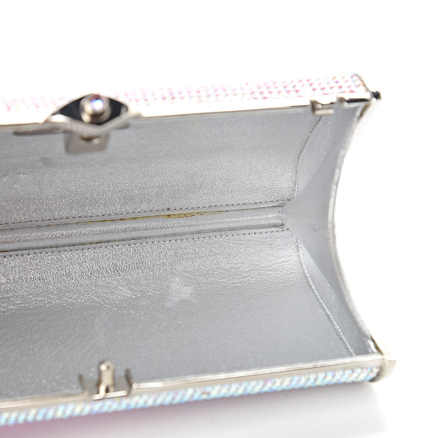 Swarovski Crystal Minaudière Clutch Pink