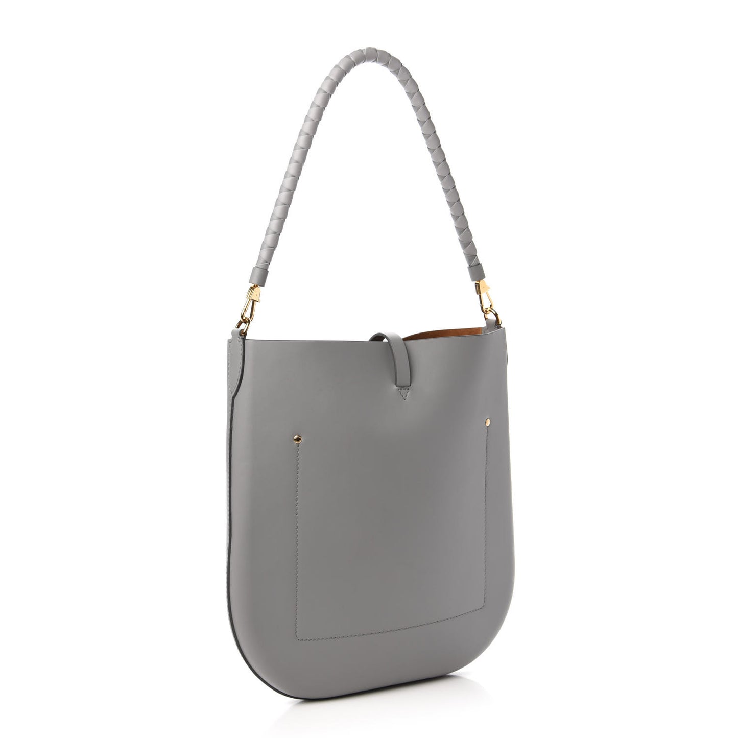 Calfskin TB Anne Shoulder Bag Grey