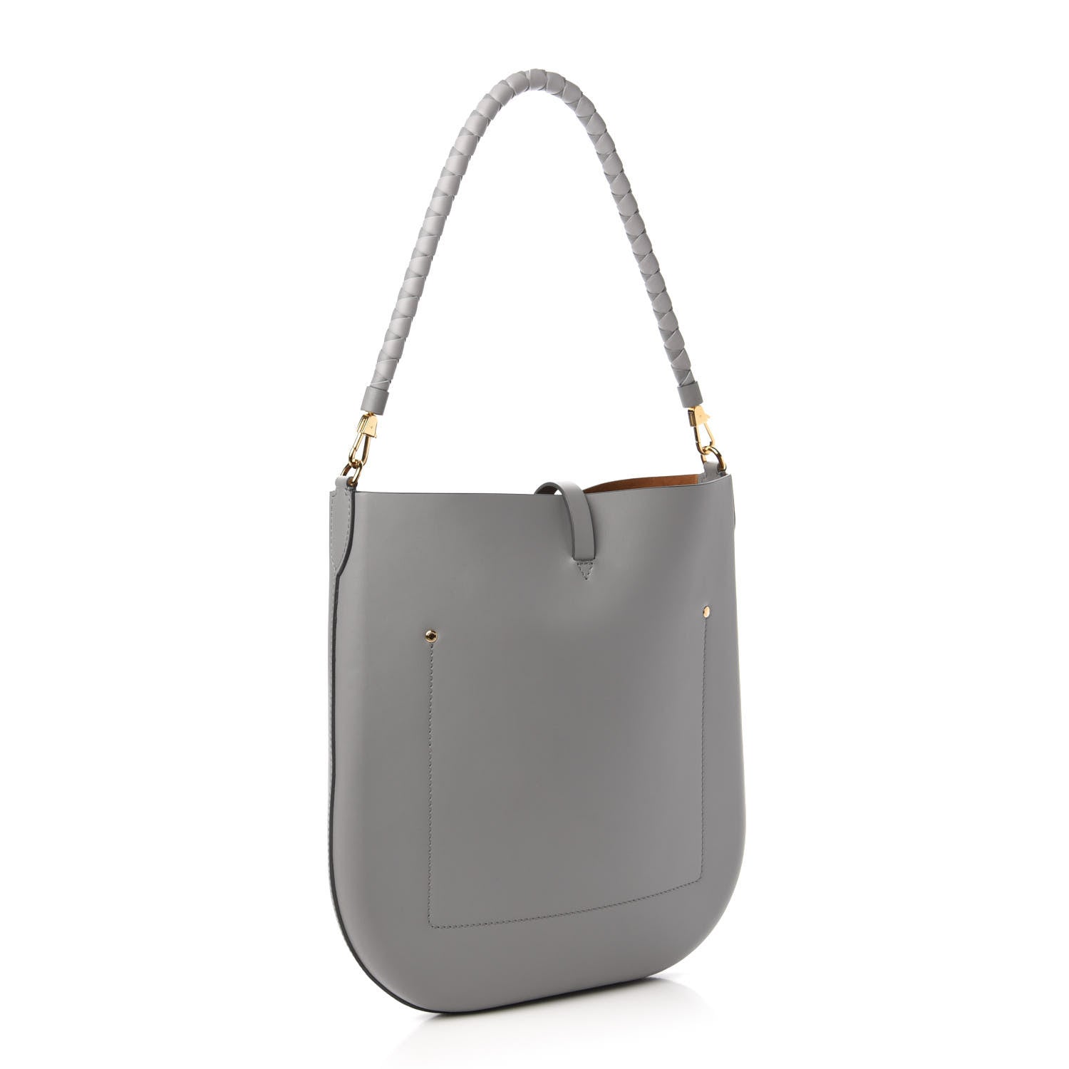 Burberry Calfskin TB Anne Shoulder Bag Grey 3 of 10
