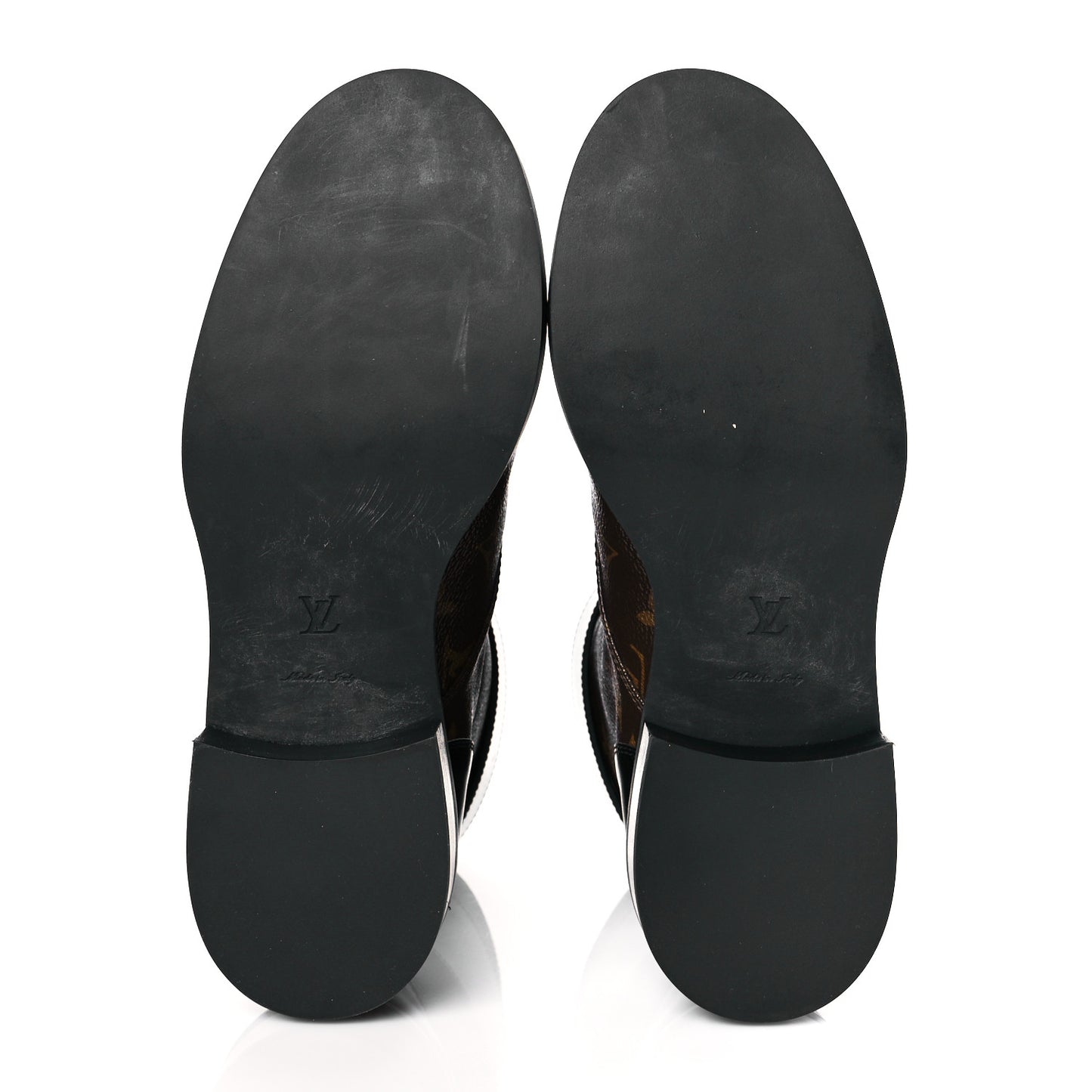 Calfskin Monogram Wonderland Flat Ranger Boots 39 Black