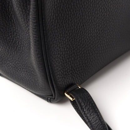 Hermes Taurillon Clemence Kelly Ado Backpack Black 7 of 10