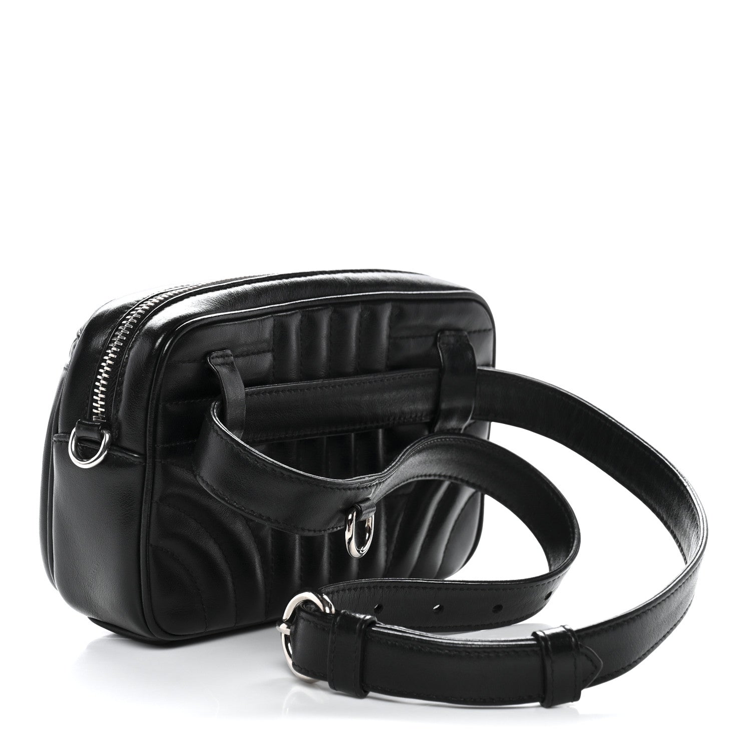 Prada Soft Calfskin Diagramme Belt Bag Black 3 of 10