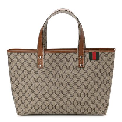 Gucci GG Plus Monogram Medium Signature Web Loop Tote Brown 1 of 10