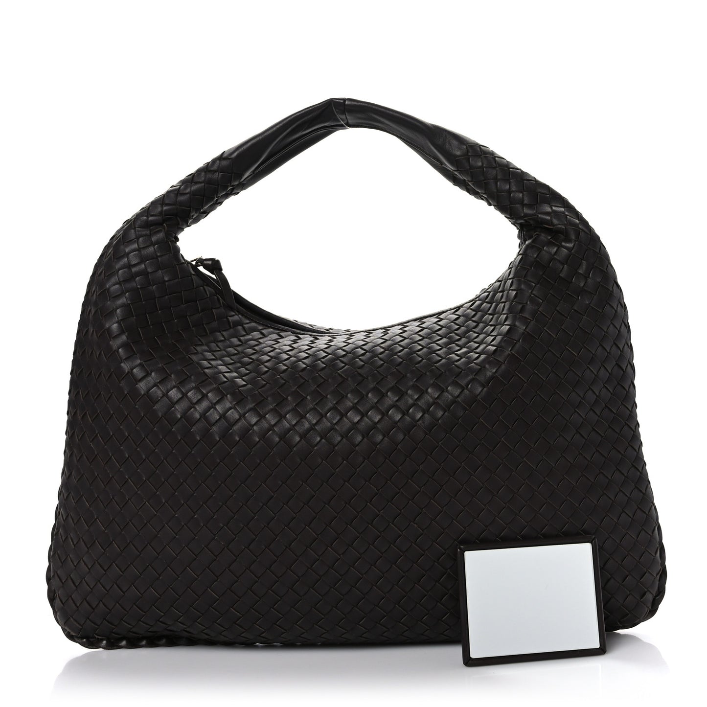 Nappa Intrecciato Large Veneta Hobo Ebano