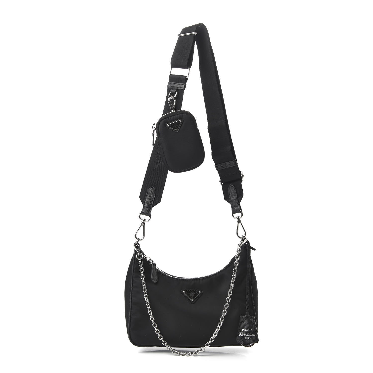 Prada Nylon Re-Edition 2005 Shoulder Bag Black 1 of 19