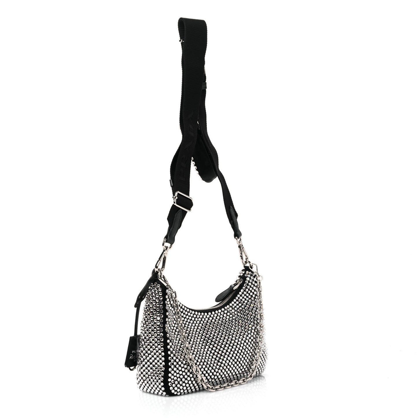 Satin Crystal Re-Edition 2005 Shoulder Bag Cristal
