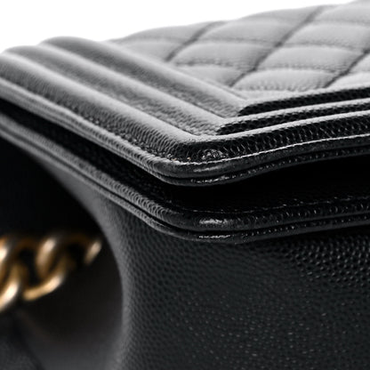 Chanel Caviar Quilted Medium Boy Flap Black 10 of 15