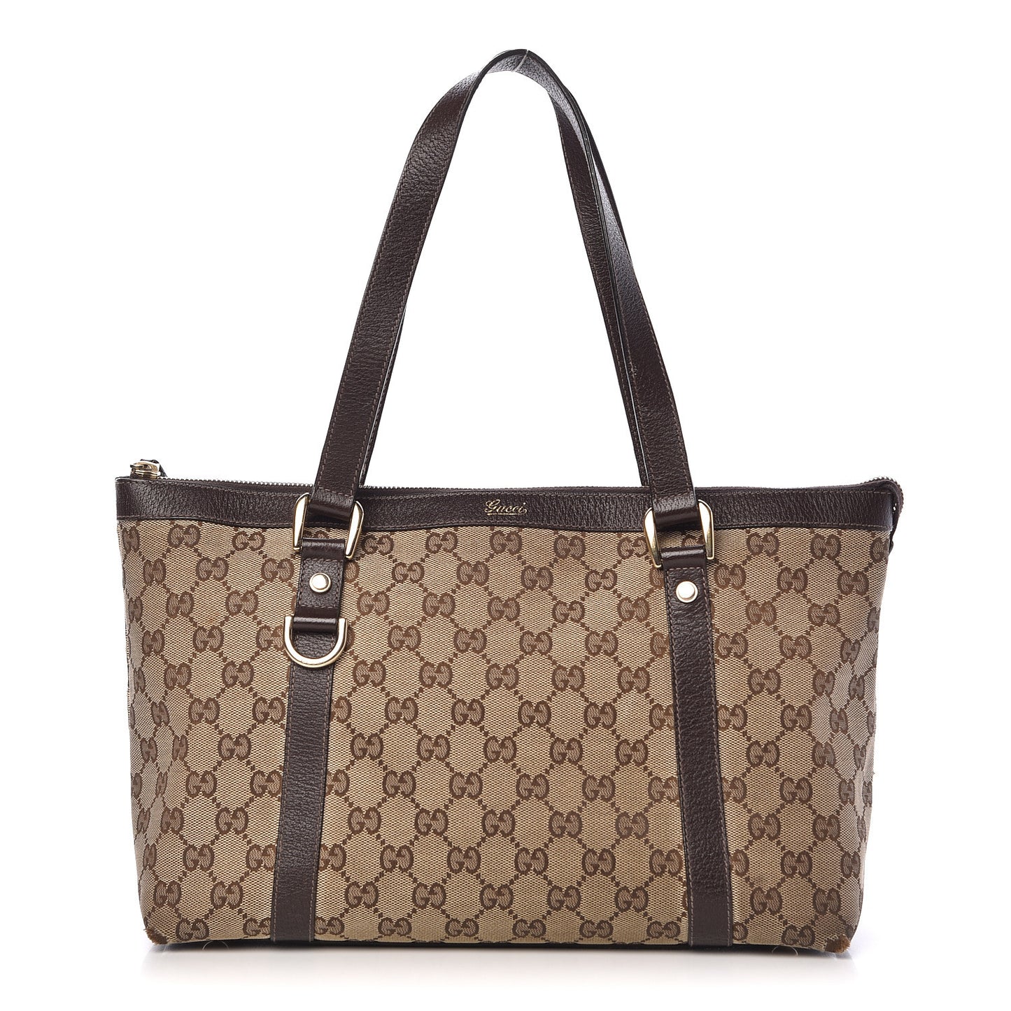 Monogram Medium Abbey Tote Brown