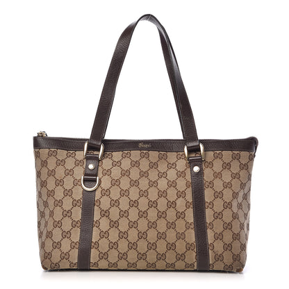Gucci Monogram Medium Abbey Tote Brown 1 of 16
