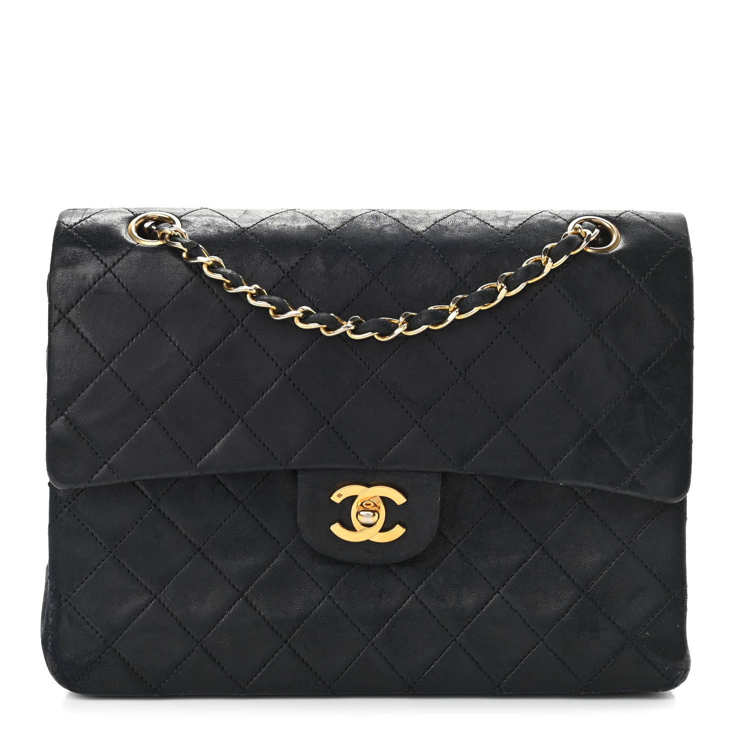 Chanel Lambskin Quilted Medium Double Flap Black 1 of 23