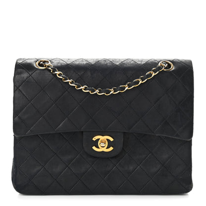 Chanel Lambskin Quilted Medium Double Flap Black 1 of 23