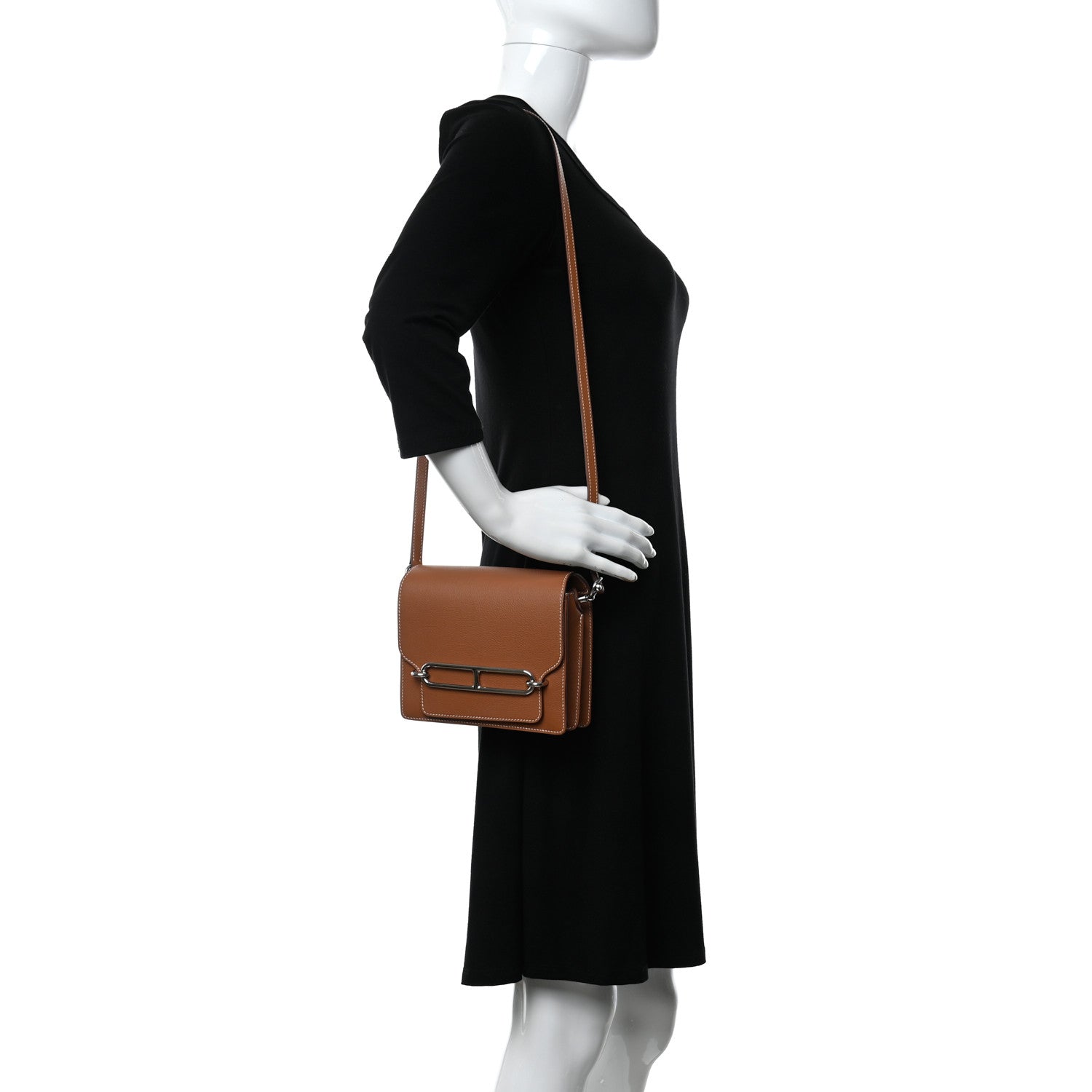 Hermes Evercolor Mini Sac Roulis Gold 2 of 11