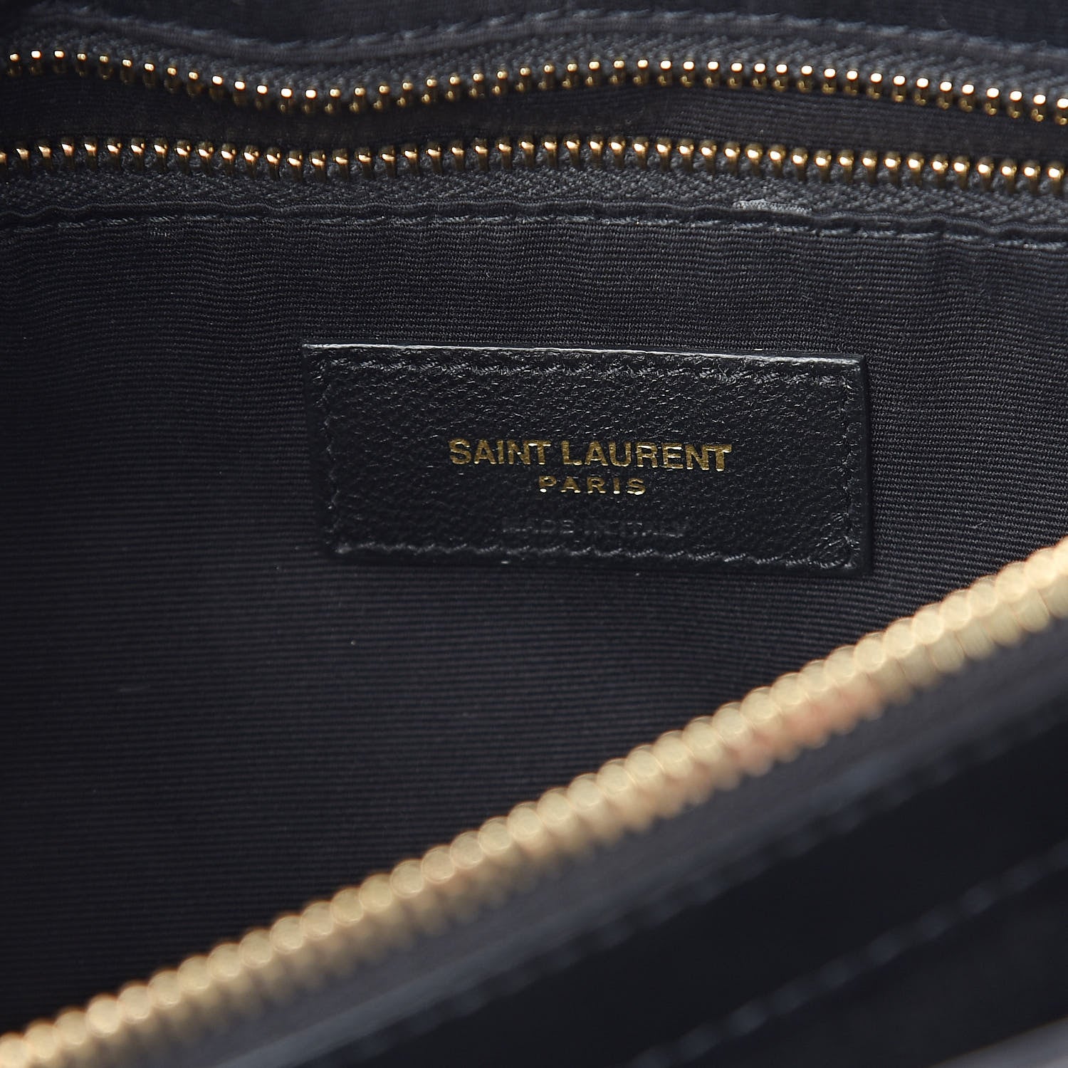 Saint Laurent Calfskin Y Quilted Monogram Medium Loulou Chain Satchel Black 6 of 9