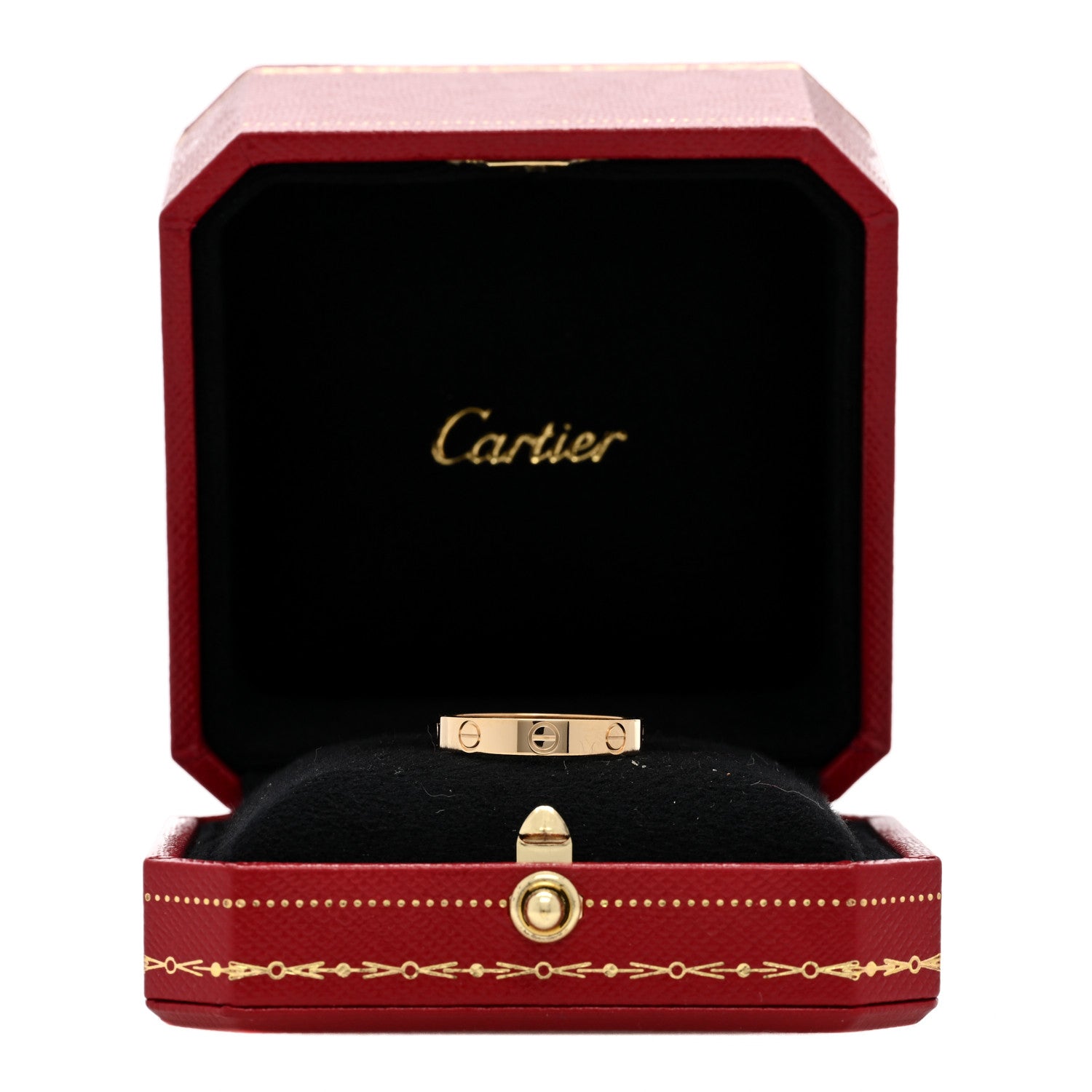 Cartier 18K Yellow Gold 3.5mm LOVE Wedding Band Ring 56 7.5 5 of 5