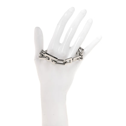 Balenciaga Metal B Chain Bracelet Silver 2 of 6