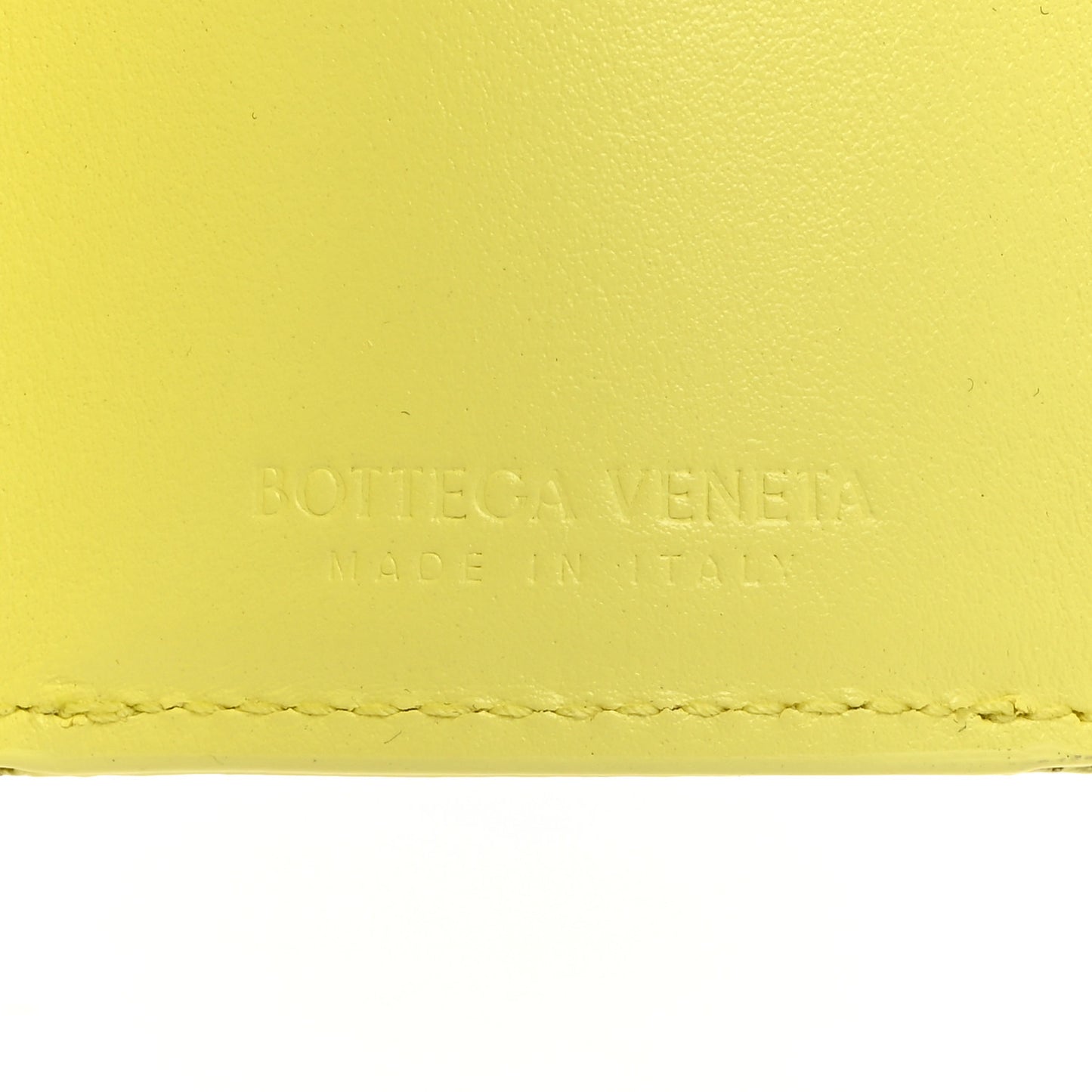 Nappa Intrecciato Trifold Wallet Kiwi