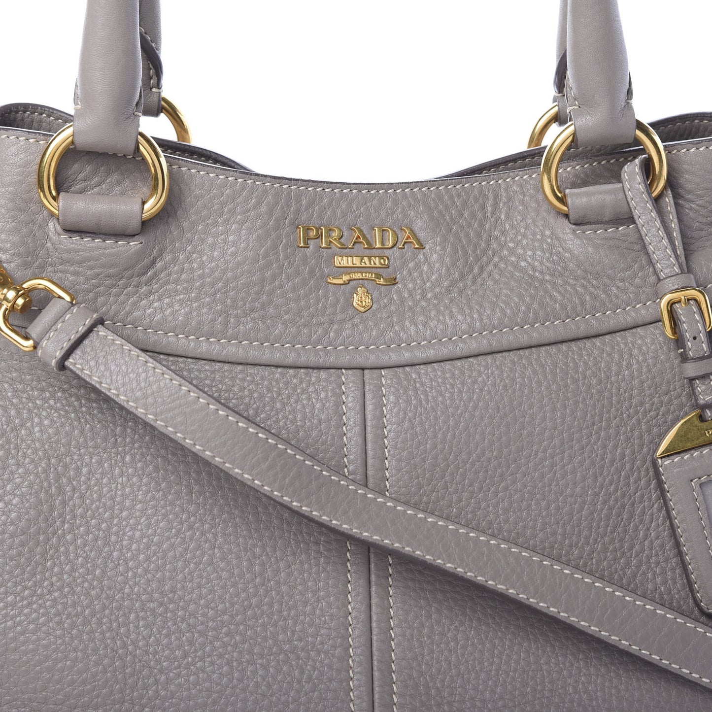 Vitello Daino Shoulder Bag Argilla