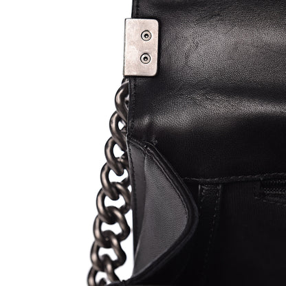 Chanel Lambskin Quilted Large Boy Flap Black 9 of 21