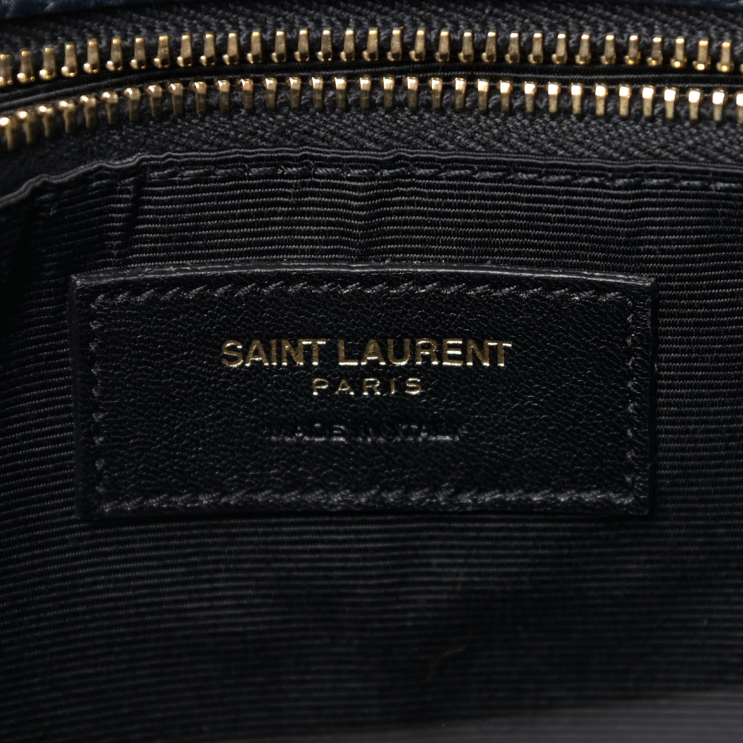 Saint Laurent Grained Calfskin Small Sac De Jour Navy 6 of 9