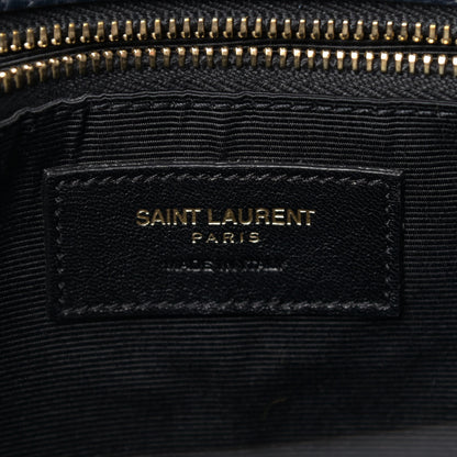 Saint Laurent Grained Calfskin Small Sac De Jour Navy 6 of 9