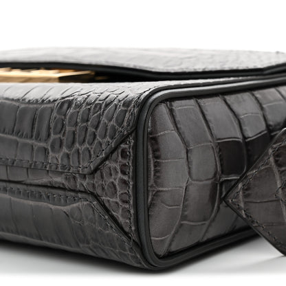 Givenchy Calfskin Crocodile Embossed Small Eden Storm Grey 9 of 9