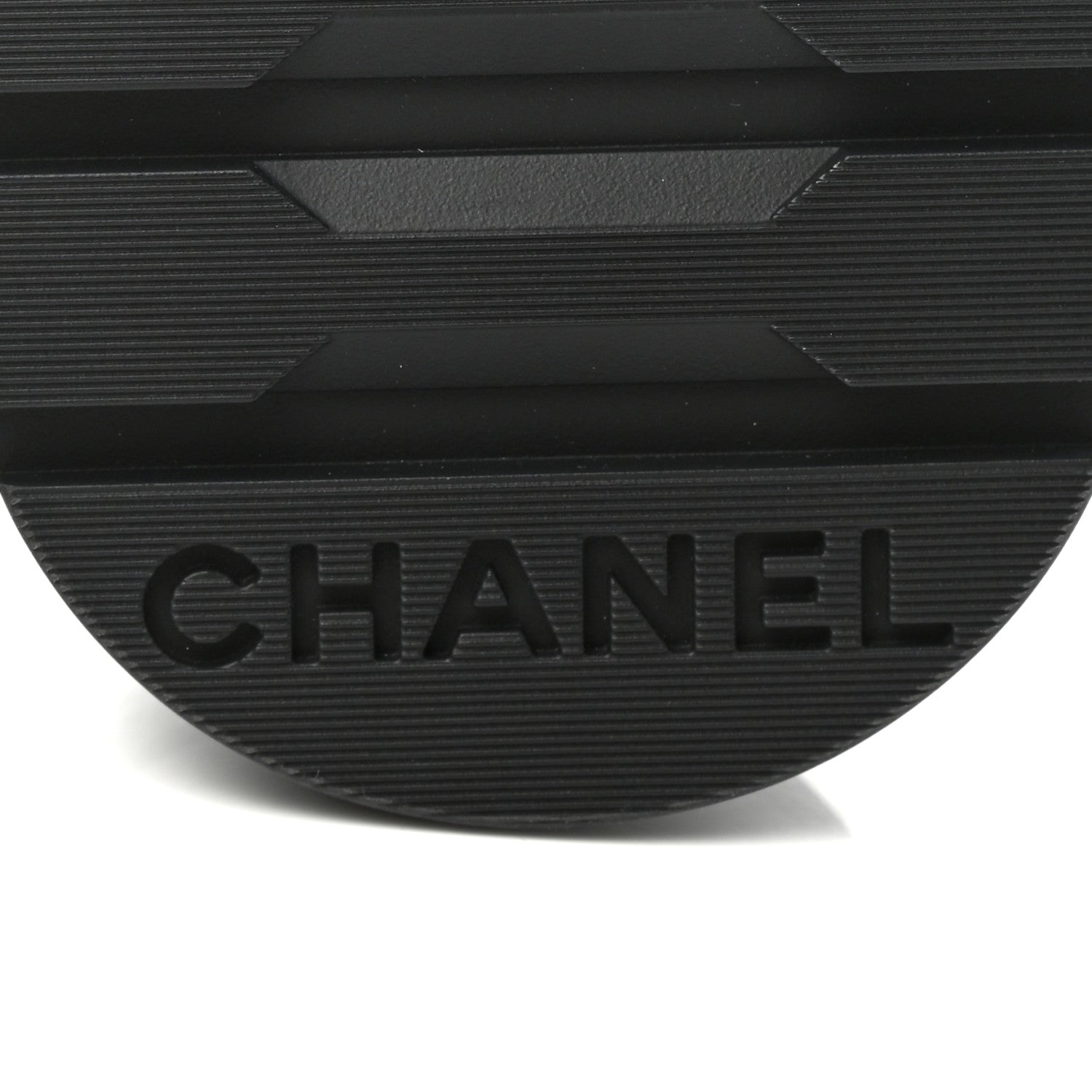 Chanel Shiny Lambskin Quilted Lace Up Combat Boots 39 Black 6 of 8