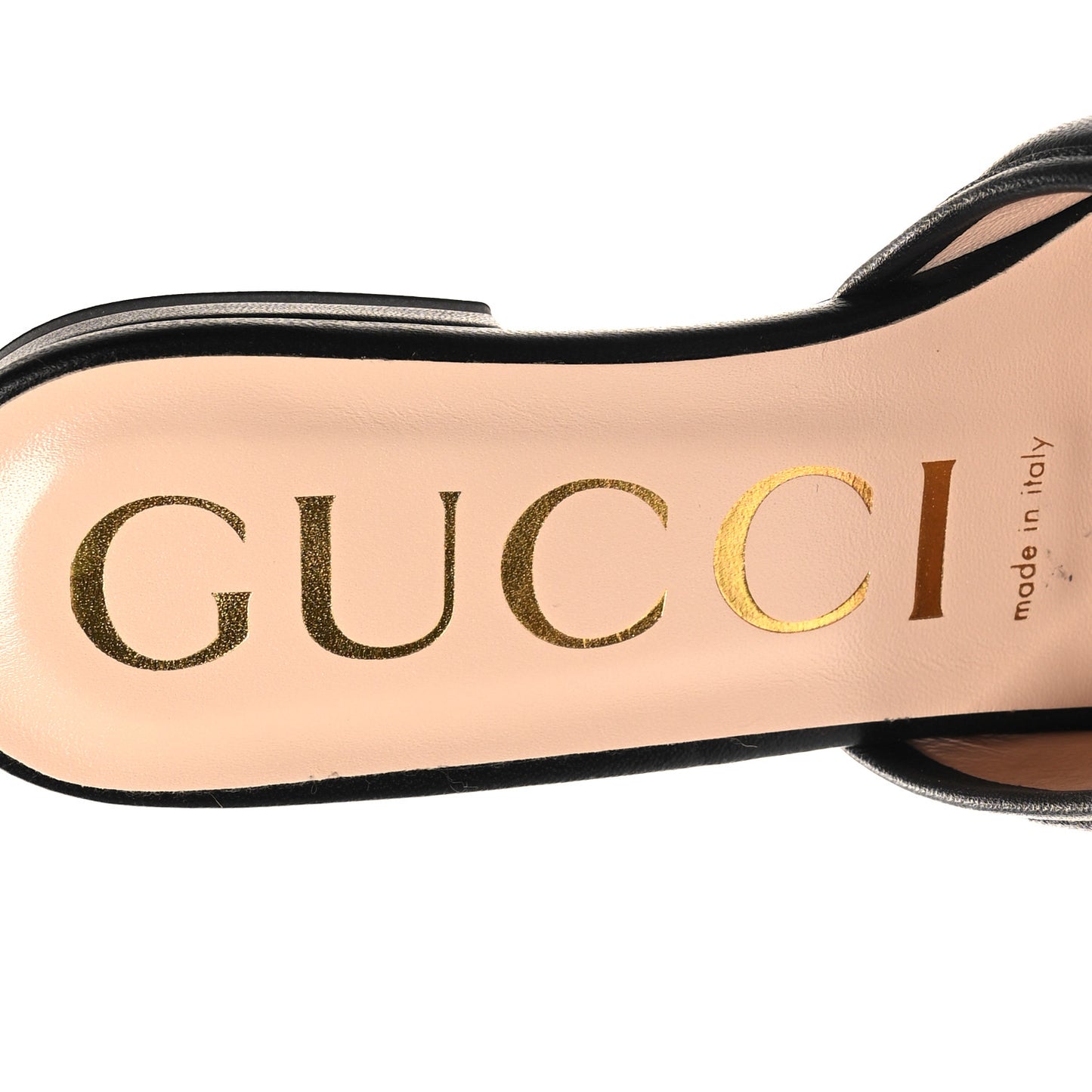 Nappa Matelasse GG Marmont Flat Slide Sandals 36.5 Black