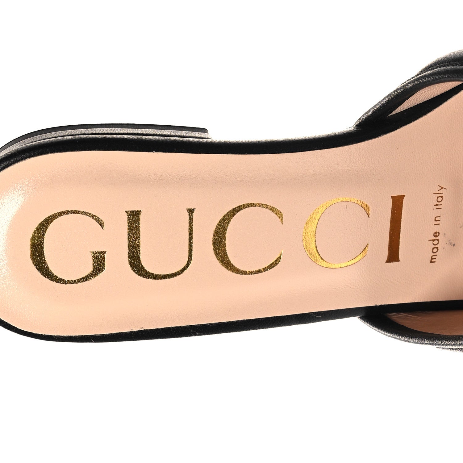 Gucci Nappa Matelasse GG Marmont Flat Slide Sandals 36.5 Black 8 of 9