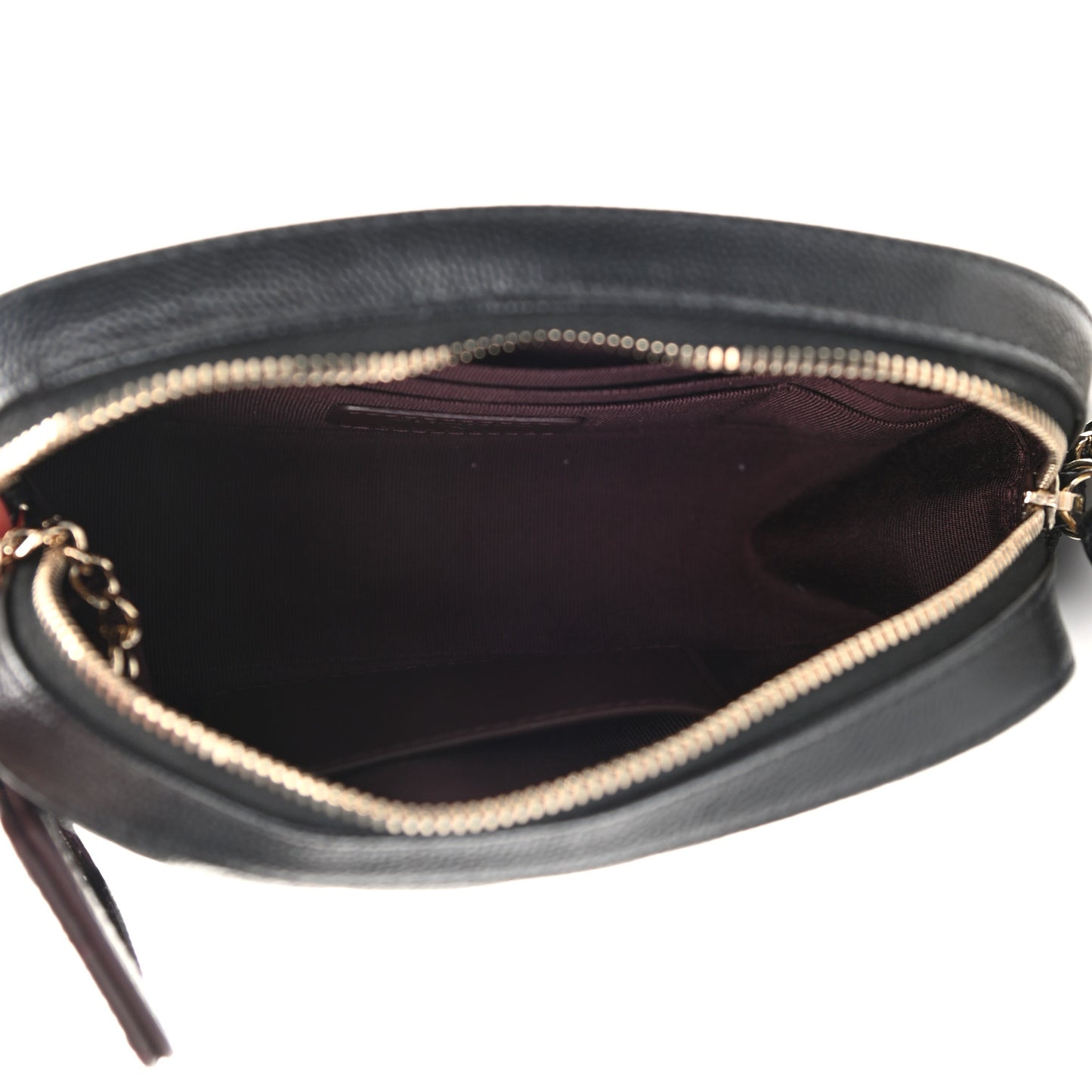 Caviar Quilted Vanity With Chain Black