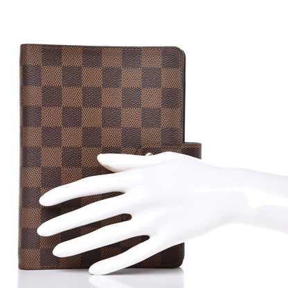 Louis Vuitton Damier Ebene Medium Ring Agenda Cover 2 of 8